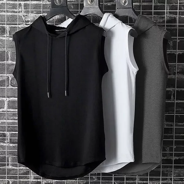 maglia senza maniche, felpa senza maniche con cappuccio, maglia da palestra, maglia da allenamento, maglia sportiva, maglia con cappuccio, maglia da fitness