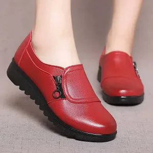 Scarpe da donna in vera pelle senza lacci