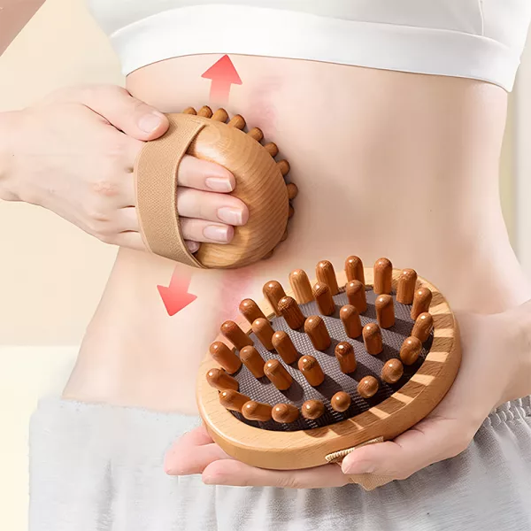 body massager, anti cellulite massager, wooden massager, cellulite brush, massage brush, body cellulite brush