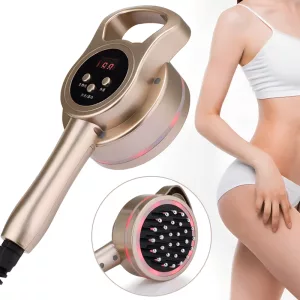 Spazzola Massaggiante Elettrica Meridiana Corpo Anti-Cellulite con Terapia a Luce Rossa per Drenaggio Linfatico